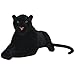 Festnight XXL Plüschpanther Panther-Form Plüschtier 146x40cm Stoffpanther Stofftier Plüsch Kuscheltier Spielzeug als Geschenk für Kinder - Schwarz