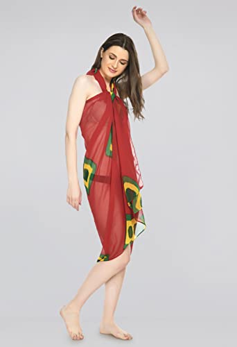 Image of MIRCHI FASHION Western Summer Beachwear Swimsuit Coverup Sarong for Women