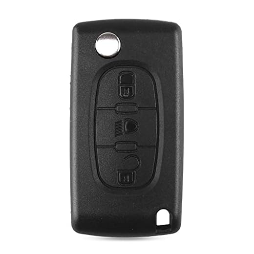 Febelle - Funda para llave de coche con 3 botones para Citroen C2, C3, C4, C5, C6, C8