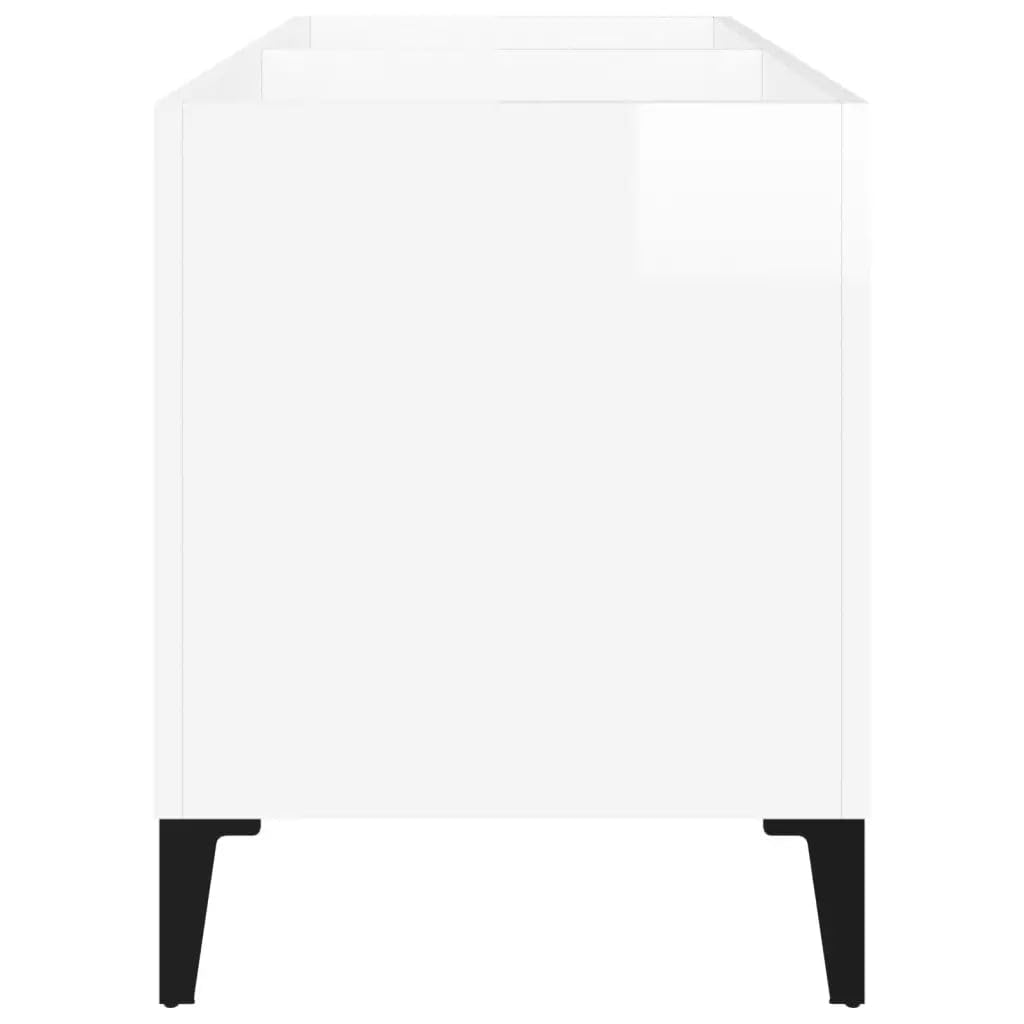 Helloshop26 - Armario para discos (74,5 x 38 x 48 cm, madera de ingeniería), color blanco brillante