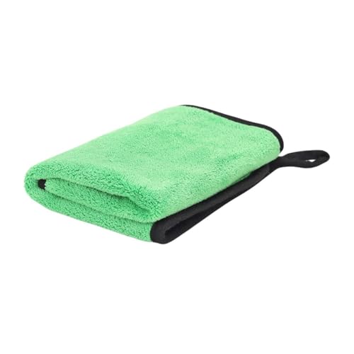 Image of Btag Microfiber Cleaning Cloth, 40x40 cms 600 GSM | Highly Absorbent,Lint and Streak Free, Multi-Purpose Wash Cloth for Kitchen,Car,Window,Stainless Steel,Silverwear(Green 40x40cms) Pack of 1