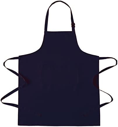 AEKTBY Adjustable Water drop Resistant Apron with 3 Pockets, Kitchen Cooking & Grilling Aprons for Women Men Chef (Black)