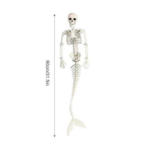 Esqueleto de sirena posable de 85 cm que soluciona la falta de espacio en decoraciones 3