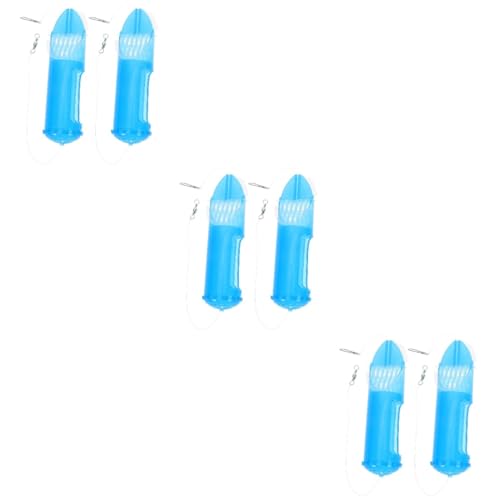 SUPVOX 6pièces Cage à Appâts De Plastique Piège à Leurres pour Attraper Poissons Panier De Portable pour Appâts Vivants Et Crevettes pour