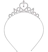 Tiara, Rhinestone Crown Crystal Pearl Princess Tiara for Women, Headband Tiara, Tiaras for Girls,...
