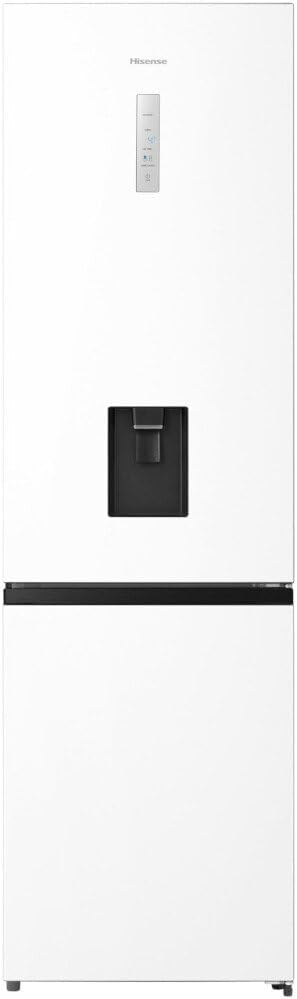 Hisense RB440N4WWF 60cm Total No Frost Fridge Freezer, Water Dispenser - White, 325 Litre