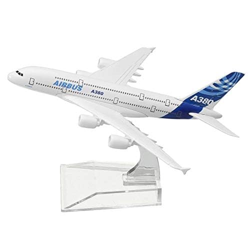 SCHUBERT only for Display Diecast Aeroplane Scale Model Size -16 cm X 14 cm (Airbus A380),multicolor