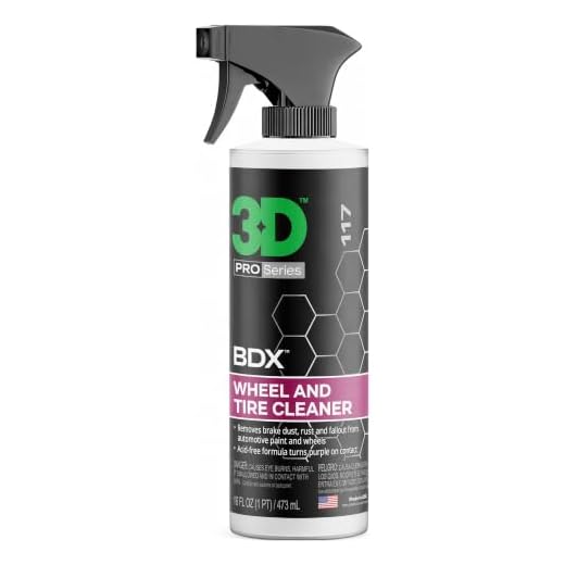 3D BDX Iron Remover - Removes Brake Dust, Iron Oxidation & Fallout on Car Wheels & Paint 16oz.