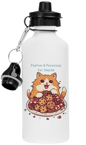 Bouteille d'eau en acier inoxydable blanc gourde réutilisable et écoresponsable chic - 2