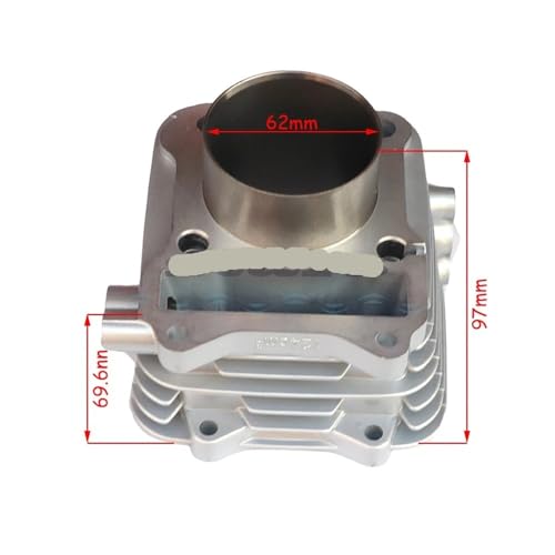 Cilindro 157FMI 62mm con pistón convexo de 150cc para motos Suzuki GN 125 y EN125 4
