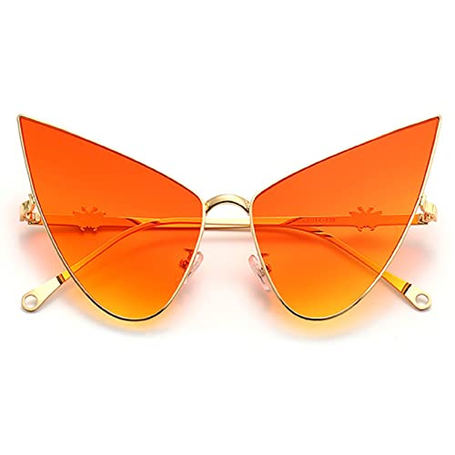 Triangle Sunglasses for Women Oversized Cat Eye Sunglasses Pointy Glasses Men Party Prom Y2K Sunglasses