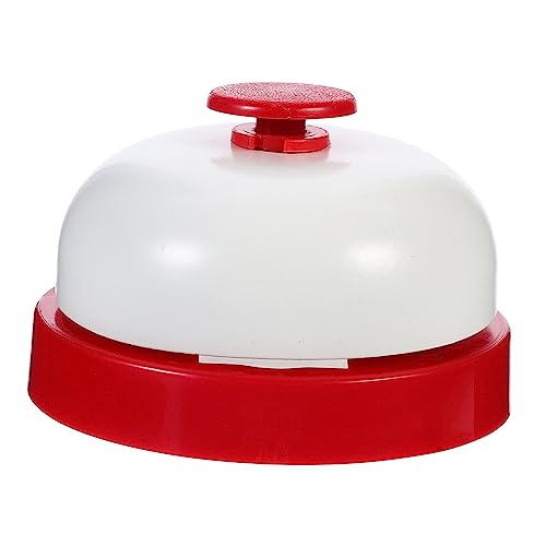 NUOBESTY Sonnette D'appel de Service Client Rouge Compacte Cloche de Réception Haut-parleur pour Restaurant Bureau Hôtel