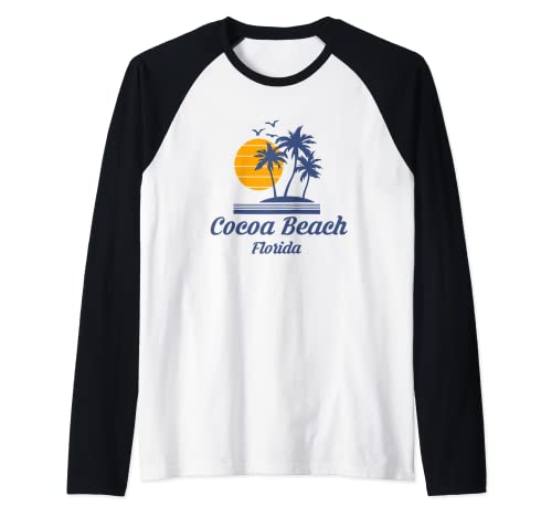 Cocoa Beach Florida 2021 FL Week Party Spring Break Raglan Baseball Tee