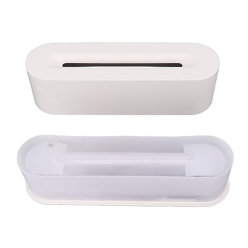 Flame Humidifier Flame Diffuser Fire Humidifier 7 Colors USB Portable with Humidifying & Scenting for Room Bedroom Office (White)