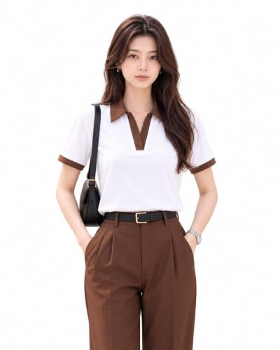 HOODMASTAR Store HOODMASTAR Women Regular Fit Polo T-Shirt - Image 2