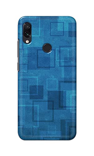 Image of Printed Hard Back Cover Case for Mi Redmi Y3 | Mi Redmi 7 Back Cover (Plain Azure Blue) -1302