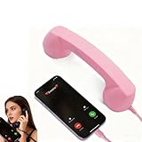 Type-C Retro Telephone Style Landline Handle Receiver, Bluetooth USB Phone Handset for iPhone, Vintage Retro Phone for Cell Phone, Native Union Turn Cell Phones into Landline