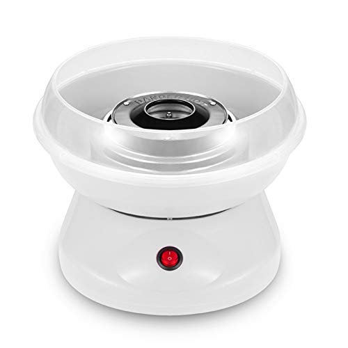 YIZHE Zuckerwatte Maschine für Kinder, Zuckerwattegerät, Süßigkeiten Hersteller Automat Zuckerwatte, europäische Spezifikation, 450W, Größe 27x26x18cm(weiß) Cover