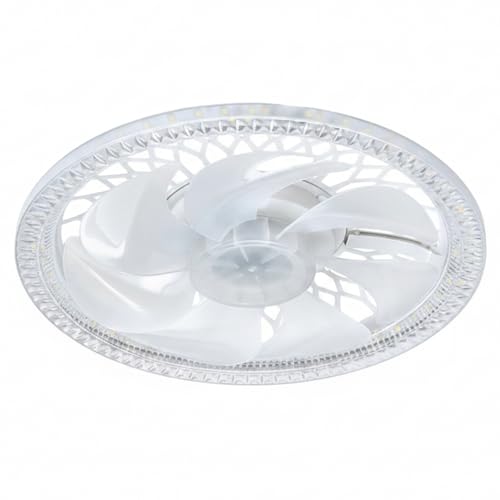 Ventilateur de plafond LED E27 à télécommande avec variateur et 4 vitesses - 2