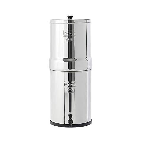Imperial Berkey IMP6X2-BB Stainless Steel Water Filtration System with 2 Black Filter Elements Cover