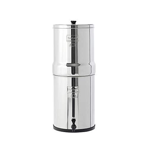 Imperial Berkey Filtro de agua con 2 elementos de purificadores negros sistema de filtrado UK ~ mejor es filtros de agua por gravedad