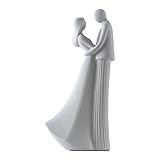 BUTILIVEEN Couple Sculpture Decor, Hugging Couple Figurines to Manifest Love, Couple Gifts for Anniversary Wedding Birthday Christmas