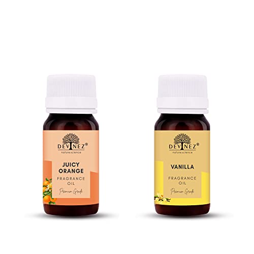 Image of Devinez Orange, Vanilla Aroma Oil for Diffuser /Ultrasonic Aroma Diffuser /Tealight Diffuser /Reed Diffuser, 60ml Each