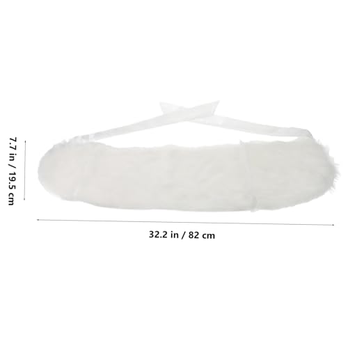 Girls Faux Fur Shawl Winter Warm Wrap Shawl Flower Girl Dress Accessory2