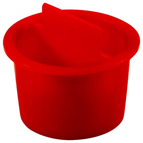Image of Caplugs CPT-12L CPT Series - Plastic Center Pull-Tab Tapered Plug, 500 Pack, Red LD-PE, Flange OD 1.12 inch x Plug ID 0.973 inch Hole Protection, Leak Prevention, Masking, Painting, Powder Coating (QCPT12LQ1)