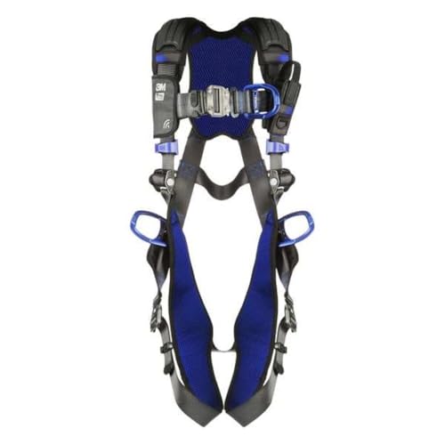 3M 1113076 DBI-SALA ExoFit X300 Comfort Vest Climbing/Positioning Safety Harness, General Industry Fall Protection, Back, Front, and Hip D-Rings, Auto-Locking Quick Connect Leg, Chest Buckles, Small