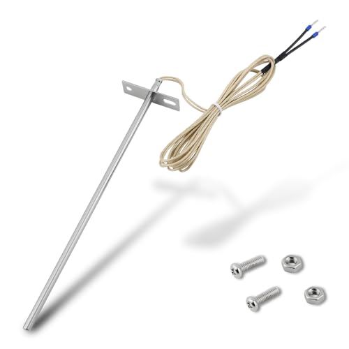 7 RTD Temperature Probe Sensor 304 Stainless Steel Replacement for Traeger Grill Probe PT1000 Internal Ambient Probe with 47 Cable Compatible with Traeger and Z-Grill Pellet Grills