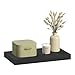 Produktbild eSituro Wandregal, schwebendes Regal für Wandmontage, Schweberegal Hängeregal Wandbrett im Wohnzimmer Schlafzimmer Küche Badezimmer, schwarz modern, MDF, 30x3,8x22,9 cm