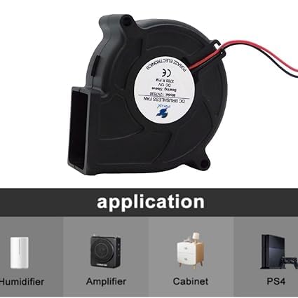 Image of SP Electron 75X75X30mm DC 12V 7530 Brushless Air Cooling Blower Fan (Pack of 1)