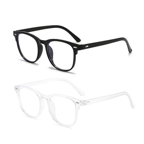 KEYRI 2 Pares Gafas de Bloqueo Luz Azul Hombre y Mujer