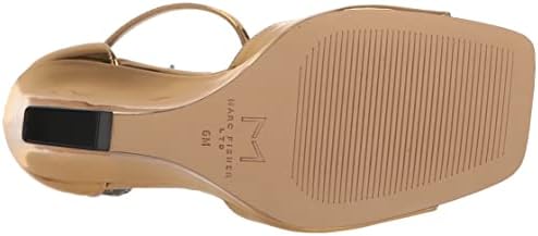 Marc Fisher LTD Women's Camira Wedge Sandal, Gold Mirror Metallic, 6.5 | Image 3