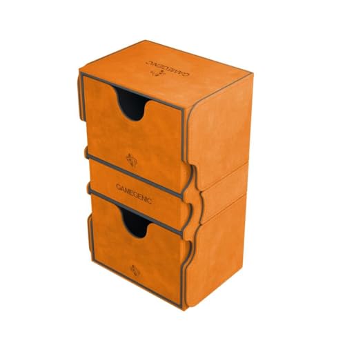 Gamegenic GGS20046ML Stronghold 200-Card Convertible Deck Box, Orange