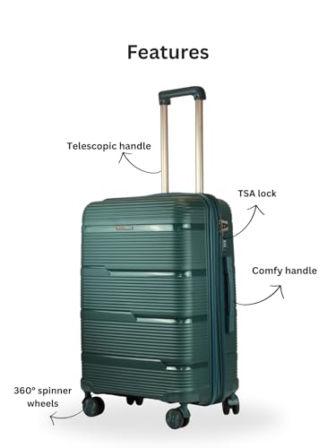 Image of Ligobags Polyester 8 Wheels 360 Degree Wall Street Soft-Sided Cabin Luggage Laptop Roller Case |24 Inch Trolley Bag