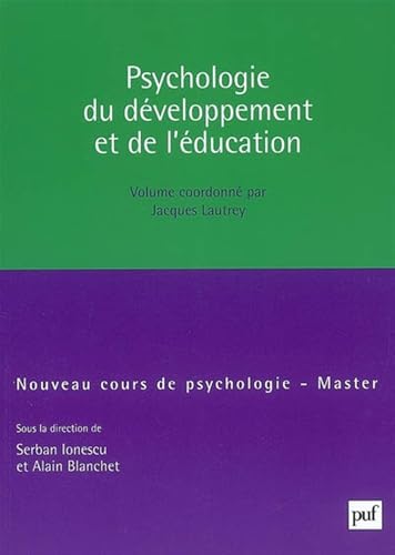 livre Psychologie du développement et de l'éducation: Master