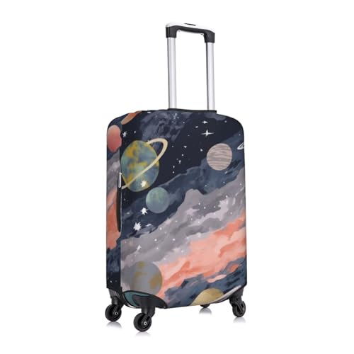 Planet Print Luggage Suitcase Covers Elastic Washable Luggage Protector Luggage Covers For Suitcase3