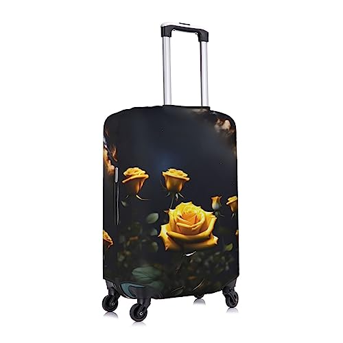 Luggage Suitcase Cover Protector, Printed Beautiful yellow roses Luggage Covers for Suitcase, Baggage Covers Fits 18-32 Inch Luggage3