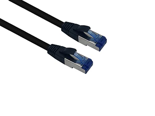 Helos Outdoor Patchkabel S/FTP Cat 6a schwarz 3,0m