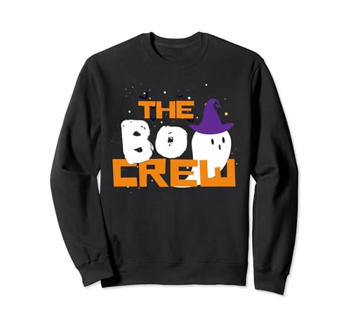 The Boo Crew Funny Matching Halloween Costume Men Women Kids Sudadera