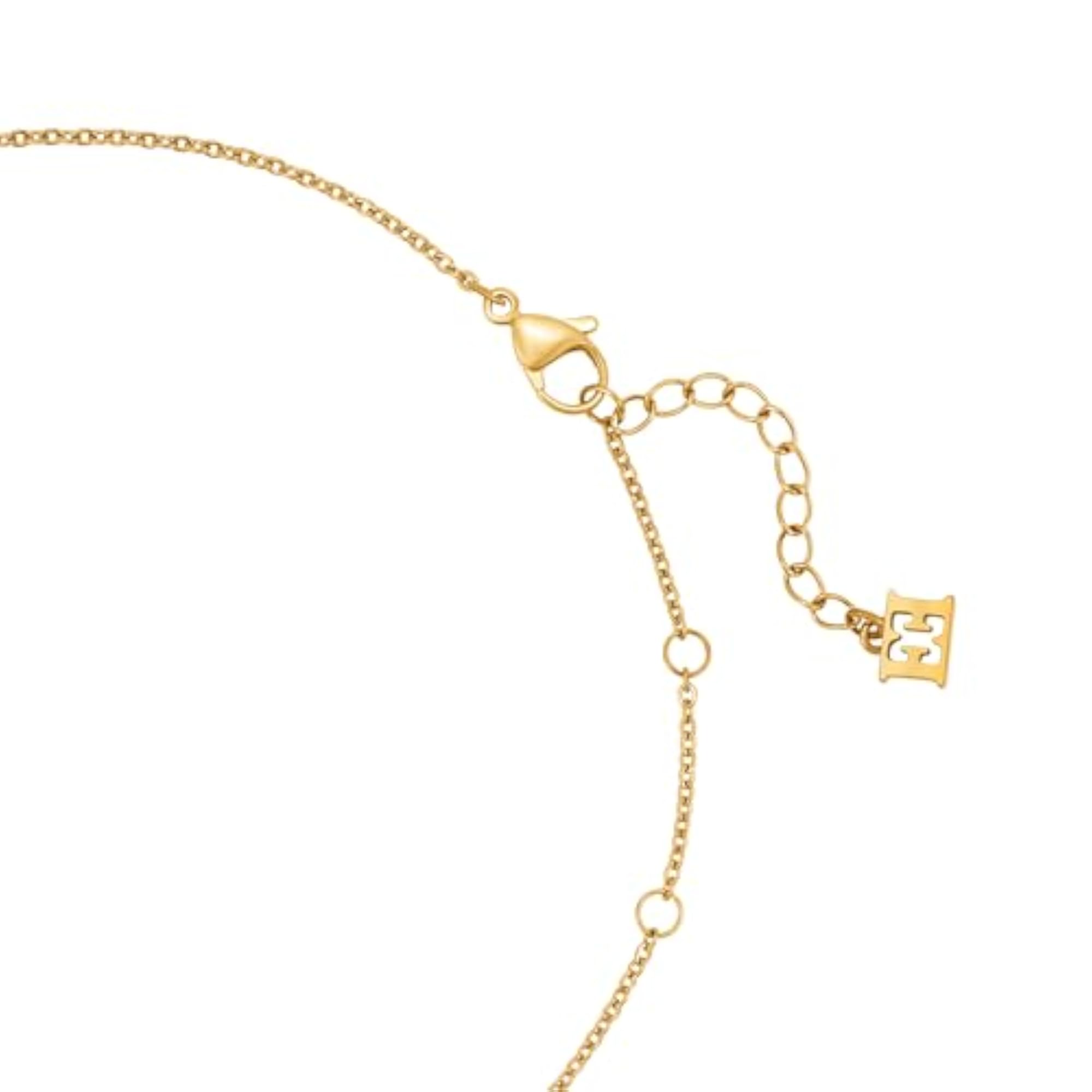 Women's Adjustable Gold Plated Caroline Necklace, Gift for Her