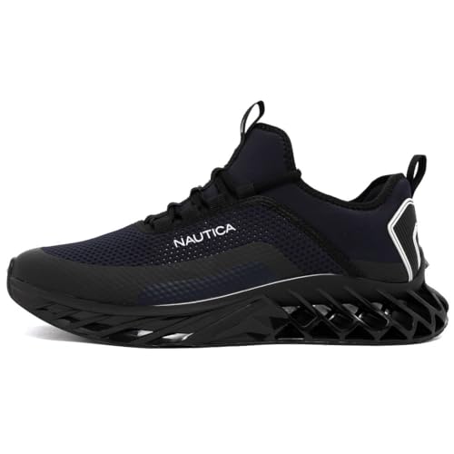 Image of Nautica Men's Casual Fashion Sneakers - Lightweight Lace-Up Athletic Walking Shoes for Gym & Tennis, Comfortable