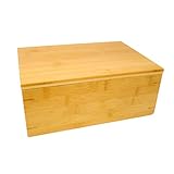 Trademark Innovations 11' Bamboo Wood Stash Storage Box (Natural)