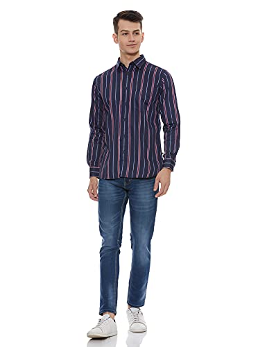 Image of Parx Men's Print Slim Fit Shirt