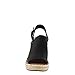 TOMS Women's Monica Slingback Wedge Sandal Black Oxford Canvas/Suede 5 M