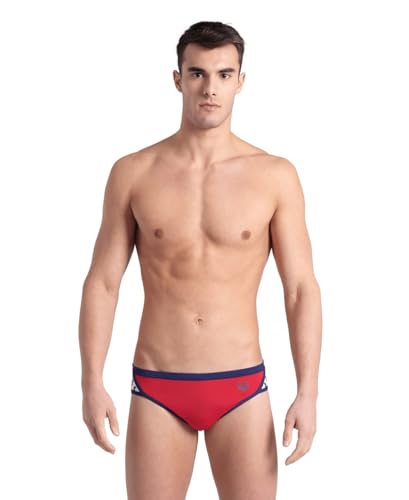 Image of ARENA Men's Icons Solid Swim Briefs Professional Training Swimsuit Sports Trunk