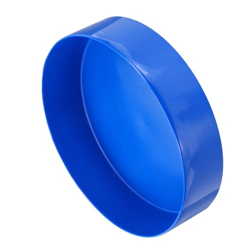 Image of uxcell 2pcs Rubber End Caps 250mm (9 7 /8 Inch) ID x 50mm(2 Inch) H Vinyl Round Tube Bolt Cap Cover Screw Thread Protectors Blue