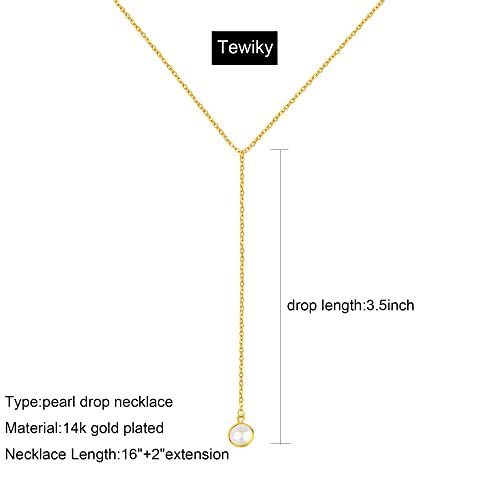 Image of Tewiky Dainty 14k Gold Plated /Silver Cubic Zirconia Necklaces for Women